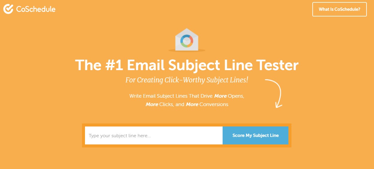 CoSchedule Subject Line Checker Screenshot | Blue Sky Marketing